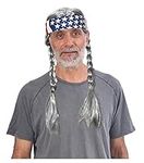 Braided Hippie Wig for Men Gray Wig