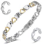 Cigmag Magnetic Bracelets for Women Lymphatic Drainage Bracelet Ultra Strength Magnet with Adjustable Tool and Gift Box (Love)