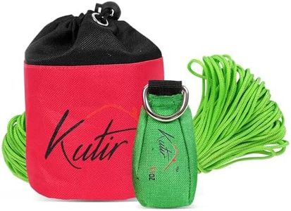 Kutir Throw Weight and Line Kit with Storage Bag 14 OZ 600D Pouch, 150 Foot Polyethylene Easter Rope for Arborists, Best for Tree Climbing, High Limb Throwing