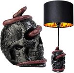 GUTE Skull Snake Lamp, 24" H - Snake Skull Desk Table Lamp, Gothic Lamp, Skull Decor, Snake Decor, Snake Figurine Unique Table Lamp Decor for Any Room - Unique Novelty Gifts & Decorations