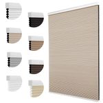 MYshade Cellular Shades, Blackout Blinds, Window Blinds Cordless, Blinds for Windows, Window Shades, Honeycomb Shades for Indoor Windows (Beige, 38" W x 72" H)