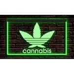 220026 Cannabis Marijuana High Life Drug Weed Hemp Display LED Light Neon Sign