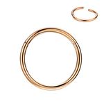 8mm Septum Ring Nose Rings Hoop Rose Gold Nose Ring 20g Nose Hoop Helix Earrings Daith Earrings Tragus Earrings Septum Clicker Lip Rings 20 Gauge Cartilage Earring Nose Piercing Jewelry Surgical Steel