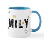 CafePress Floral Emily Mug 11 oz (325 ml) Ceramic Coffee Mug