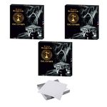 SCORIA Pre-Cut Silver Aluminum Premium Foil Paper for Hookah (Set of 3, 150Pcs)