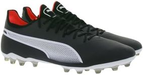 PUMA King Ultimate MG 107252-01 01 Men's Soccer Cleat (BK/WH), 01(BK/WH), 26.5 cm 2E