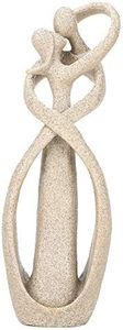 Statua Scultura di Coppia di Amanti del Bacio di arenaria Fatta a Mano, statuina scolpita Artigianato Artistico, Decorazione