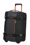 American Tourister Urban Track Travel Bag S with 2 Wheels, 55 cm, 55 L, Black (Black/Orange), Black (Black/Orange), S (55 cm - 55 L), Travel Bags