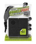 Slipstick GorillaPads CB150 Non Slip Furniture Pads/Rubber Grips (Set of 8) Self Adhesive Furniture Feet Floor Protectors, 38mm Square, Black