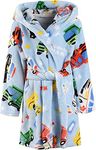 Kids Robes Girls Boys Blue Car 2-3T