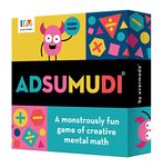 Adsumudi Math Game - The Monstrously Fun, Smart Game for Kids to Practice Multiplication, Division, Addition and Subtraction - Great for Kids Ages 8-12