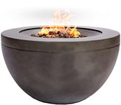 Centurion Supports Tabiti Dark Grey Lavish Garden & Patio Gas Fire Pit with Eco-Stone Finish