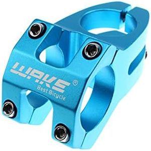 CYSKY Bike STEM 31.8 45mm in Lega di Alluminio Mountain Bike STEM Corto Manubrio della Bicicletta STEM per la Maggior Parte delle Biciclette BMX MTB Road Bike (Blu)