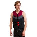 Jobe 50N Neoprene Wetsuit Watersports Waterski Jetski Wakeboarding Safety Impact Vest - Top - Red - Unisex Vest Size - 3XL+