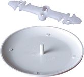 Arlington Industries Arlington CP3540-1C Ceiling Cover Plate for 3-1/2" & 4" Boxes, Paintable, 1 Pack White