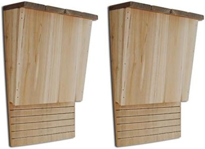 Festnight 2 nichoirs pour Chauves-Souris Bois Massif 2 x 12 x 34 cm