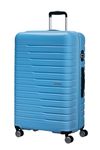 American Tourister Flashline Pop - Spinner L, Erweiterbar Koffer, 78 cm, 100/109 L, Blau (Cloudy Blue)