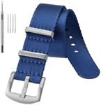 Anbeer Nylon Watch Band 18mm 20mm 22mm Military Ballistic Nylon Replacement Watch Strap with Stainless Steel Buckle for Men Women