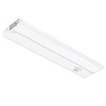 GETINLIGHT 3 Color Levels Dimmable LED Under Cabinet Lighting with ETL Listed, 18-inch, Warm White (2700K), Soft White (3000K), Bright White (4000K), White Finished, IN-0210-2