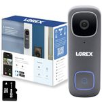 Lorex 1080p Resolution Wired Video Doorbell - Front Door Security with Motion Detection Camera and 2-Way Talk - Surveillance for Front Door, Home and Business