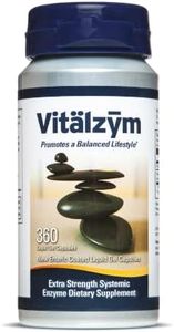 VITÄLZYM Proteolytic Systemic Enzymes Liquid Gel Capsules with Serrapeptase, Immune and Joint Support, Natural Ache Relief Plus Fertility Supplement 360 Capsules