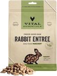 Vital Essentials Freeze Dried Raw Dog Food, Rabbit Mini Nibs Entree, 14 oz