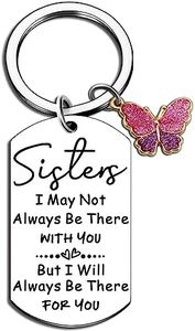 ichrati Sister Gifts from Sisters Big Little Sister Birthday Gift for Women Adult Unique Soul Sister Christmas Gifts Ideas for Girls Teens Keychain Best Sister ever Funny Womens Thanksgiving Key Ring