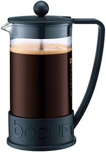 Bodum 34oz Brazil French Press Coffee Maker, High-Heat Borosilicate Glass, Black - Made in Portugal