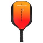 Paddletek Phoenix G6 Pickleball Paddle | Professional Pickleball Paddles with Honeycomb Core, Polycarbonate Surface, Graphite PolyCore & High Tack Performance Grip | USAPA Approved