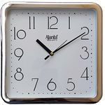 Ajanta Plastic Abstract Simple Clock (White, 677 DX)24W x 39.5H Centimeters, Analog