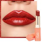 Oulac Red Moisturising Lipstick -Matte Lipstick for Women, Nourishing Lip Care, Satin Matte Finish, Creamy Texture, Highly Pigmented, With Shea Butter, Vegan Clean Beauty 4g SG07 Body Heat