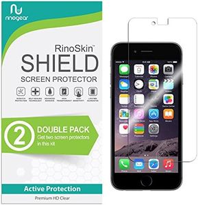 RinoGear (2-Pack Screen Protector for iPhone 6S 6 (4.7" inch) Screen Protector Case Friendly Accessories Flexible Full Coverage Clear TPU Film