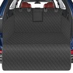 Pets Trunk Liner Mat Cargo Liner SUV Dog Cargo Cover, Waterproof Dog Seat Cover Mat for Back Seat Trucks/SUV with Bumper Flap Protector, Nonslip Dog Seat Cover 185 * 105cm