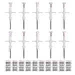 Gonetre 10 Pack Universal Pet Microchip 10 Pack ISO11784 5 FDX B 134 2kHz Low Frequency Animal Microchip for Dogs Cats Livestock Poultry Fish Management Tracking ABS 15 Digits Code (1.25 * 7mm)