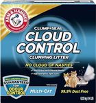 ARM & HAMMER Cat Litter, Clump & Seal, Cloud Control, Multi-Cat, Odour Control, Dust Free, Clumping Clay Litter, 6.35kg (Pack of 1)