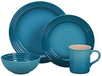 Le Creuset Stoneware Dinnerware Set, 16 pc., Caribbean