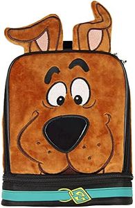 Scooby Doo Character Embroidered Face with 3D Ears Insulated Dual Compartment Lunch Bag Lunch Box Tote, Scooby, One Size, Classic,Fashion