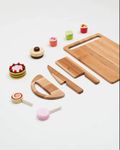 MYLAWOOD Kids Mango Wood Montessori Knife | Cutting and Chopping Knife | Safe Cooking, Cut Soft Vegetable & Fruits Knife | Ergonomic for 2-8 Years Old, (Brown)
