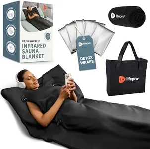 LifePro Infrared Sauna Blanket for Detox & Relaxation – Portable Far Infrared at Home Sauna for Detox, Muscle Tension Release and Recovery – RejuvaWrap Series with Adjustable Heat Settings