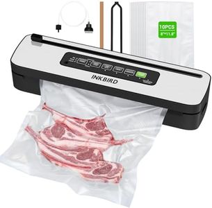 INKBIRD Compact Home Vacuum Sealer Machine INK-VS05, Dry/Moist/Liquid Food Types with Vac&Seal/Seal Only/Pulse/Canister Modes, Cooling Sealing Strip, Overheat Protection System