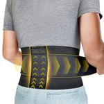 BRACOO Lower Back Support Brace for Men & Women, Lumbar Support Belt with Stabilizers for Lower Back Pain, Sciatica Pain Relief, Sprains & Strains Restored, BS33