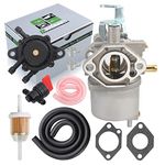 partszen 10L0L Carburetor Kit for Kawasaki FE350 Engine for Club Car DS, Precedent, Turf, Carryall models, Carryall Golf Cart 1996-UP with a OHV FE350, 1016441-01 1018059-01 1019059-01 1035245-01