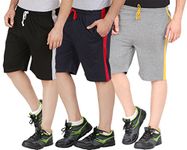 CHECKERSBAY Men's Regular Shorts (Pack of 3) (3SAA-BLNACH-S_Assorted_Small)