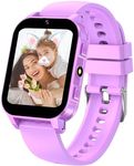 Kids Smart Watch girls boys,Smart watch with 22 Games Video Camera Music Player Recorder Pedometer Torch 12/24 hr Learn Card Audiobook HD Touch Screen Educational Toys Birthday Gifts Age 3-12 (Purple)