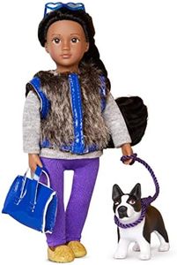 Lori – Mini Doll & Toy Dog – 6-inch Doll & Boston Terrier Pup – Play Set with Outfit, Animal & Accessories – Playset for Kids – 3 Years + – Ilyssa & Indigo