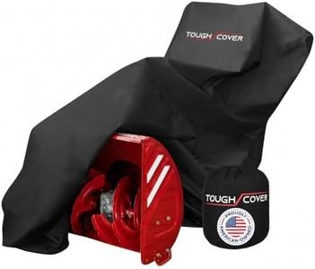 Tough Cover Snow Blower Cover - Heavy Duty 600D Marine Grade Fabric (Black) - Universal Waterproof Outdoor Protection Against UV, Dust, Dirt, Wind