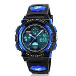 Dodosky Boy Toys Age 6-12, LED 50M Waterproof Digital Sport Watches for Kids Birthday Presents Gifts for 5-12 Year Old Boys - Blue