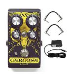 DOD Carcosa Analog Fuzz Pedal Silicon style Fuzz Guitar Pedal Bundle with Two Switchable Modes and Tunable Bias and Lowpass Filter with 2 Patch Cables and ac power adapter