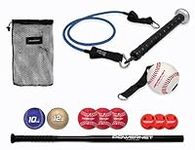 PowerNet German Marquez Offense and Defense Bundle | Includes Resistance Band, 3 Different Grips, 2 Weighted Baseballs, 3 Foam Tech Utility Training Balls and Bat Accelerator with 3 Micro Crushers