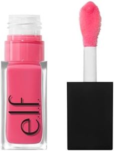 e.l.f. Glow Reviver Plumping Lip Oil, Tinted Lip Plumper For A High-Shine, Plump Finish, Infused With Jojoba Oil, Vegan & Cruelty-Free, Burst Bubble